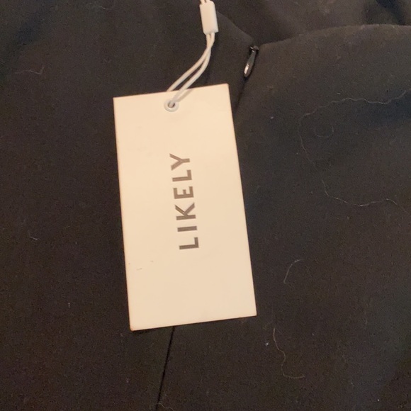 New w/tags Likely black asymmetrical dress- sz 10 - Picture 4 of 7